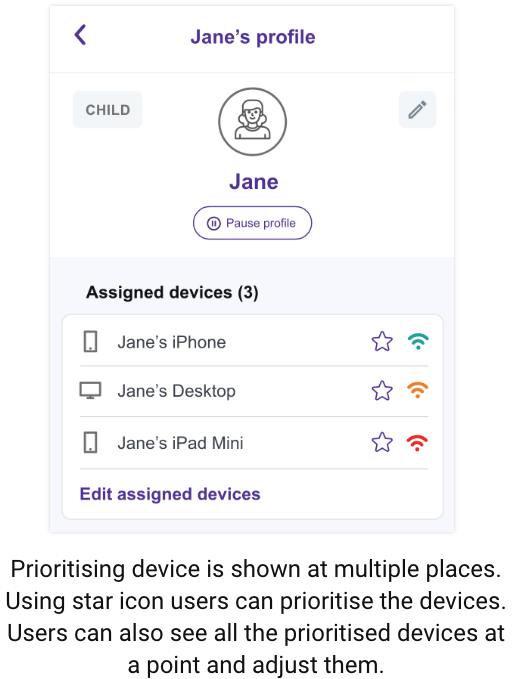 Priotitise-device-from-profile
